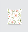 Green Pink floral cushion