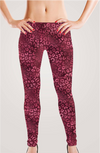 Pink Maroon Animal Print Leggings