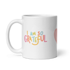 I am grateful postive quotes Mug