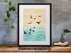 Soaring High Birds Over Waves | Office Decor| Gift for Professionals| Feng Shui Success Gift