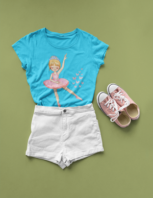 Pink Ballerina Butterfly Tshirt| Gift for Girls